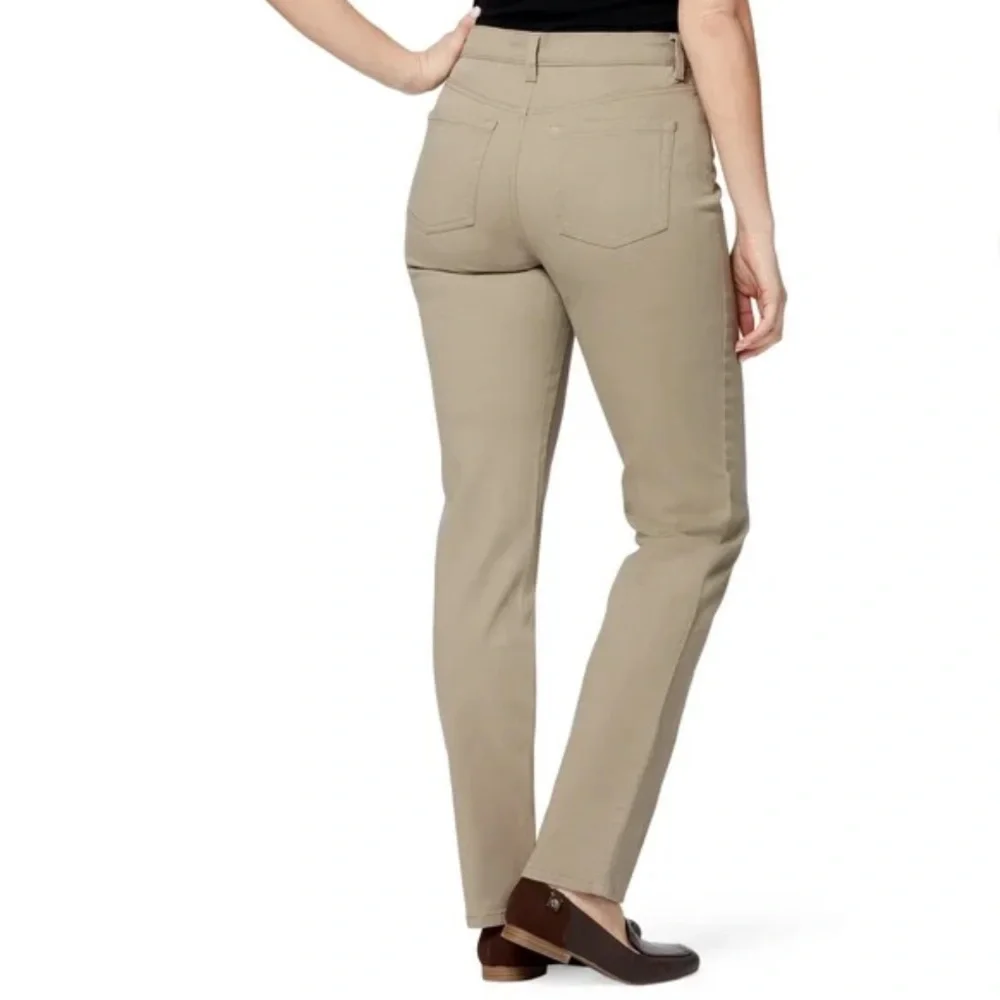 High Rise Amanda Jeans - Tan Pants